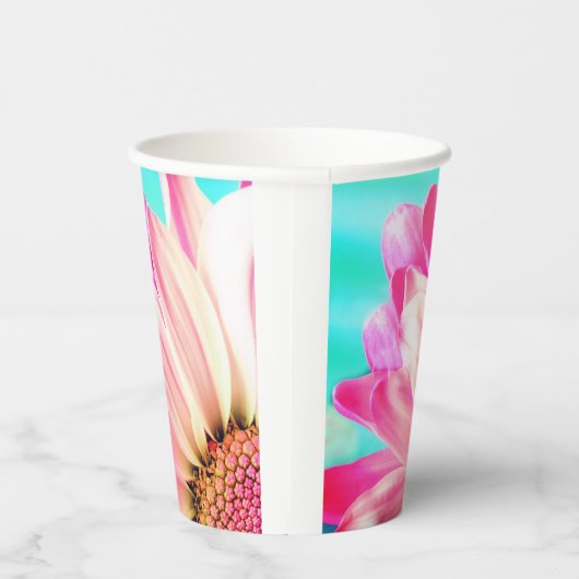 Gobelets En Papier Fleurs roses (Droite)