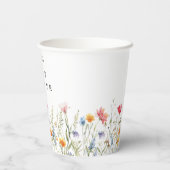 Gobelets en papier Fleurs sauvages aquarelle pour  (Verso)