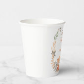 Gobelets En Papier Fleurs sauvages Boho Baby Elephant Baby shower (Droite)