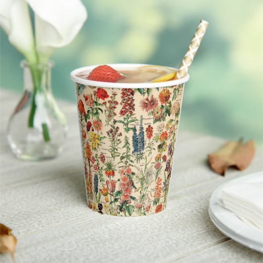Gobelets En Papier Fleurs vintages  (Insitu)