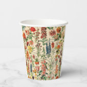 Gobelets En Papier Fleurs vintages  (Verso)