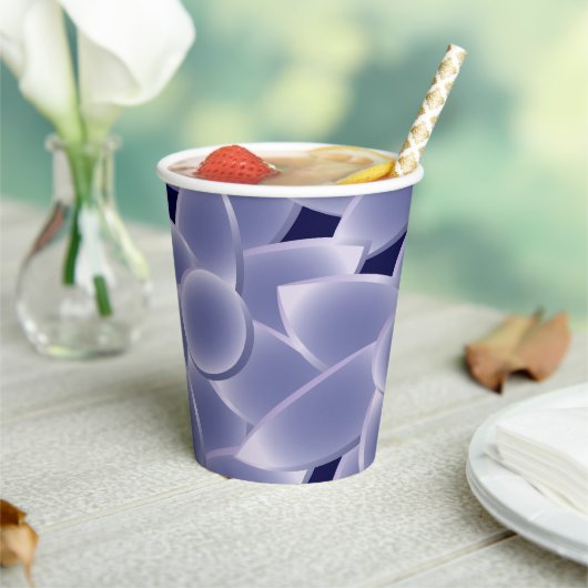 Gobelets En Papier Fleurs violettes (Insitu)