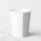 Gobelets En Papier Fleurs violettes et sarcelles (Gauche)