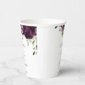 Gobelets En Papier Fleurs violettes, Fleurs de prunes, Boho, Baby sho (Droite)