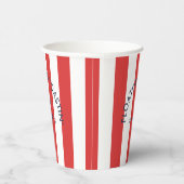 Gobelets En Papier Floatin' Et Toastin' The Lake House Red Stripe (Droite)