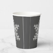 Gobelets En Papier flocon de neige géométrique (Droite)