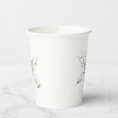 Gobelets En Papier Flocon de neige unique délicat (Gauche)