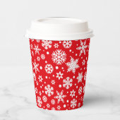 Gobelets En Papier Flocons de neige d'hiver (Gauche)