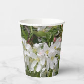 Gobelets En Papier Floral Blanc Fleuri Rose (Gauche)