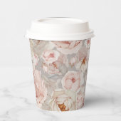 Gobelets En Papier Floral élégant et intemporel (Gauche)