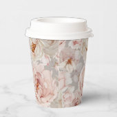 Gobelets En Papier Floral élégant et intemporel (Droite)