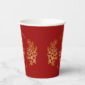 Gobelets En Papier Floral merci cérémonie de thé mariage chinois (Gauche)