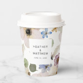 Gobelets En Papier Floral moderne (Recto)