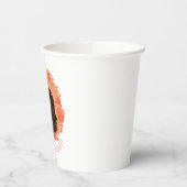 Gobelets En Papier Floral Noir et béni (Gauche)