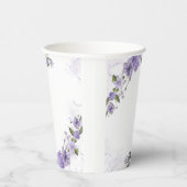 Gobelets En Papier Floral pourpre (Droite)