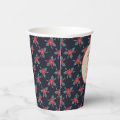 Gobelets en papier Floral Vintage “À [Nom]” (Droite)