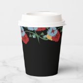 Gobelets En Papier Florales folkloriques mexicaines Verdure douce 16  (Verso)