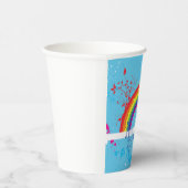 Gobelets En Papier Flore arc-en-ciel Abstraite et plaque de peinture (Droite)