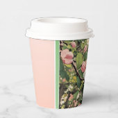 Gobelets En Papier Flores printanières - Coupe du papier (Droite)