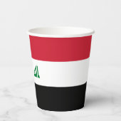 Gobelets En Papier Flot d'Iraq (Verso)