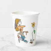 Gobelets En Papier Flower Fright (Recto)