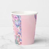 Gobelets En Papier Flower Glitter Mermaid Tail 4th Birthday (Gauche)