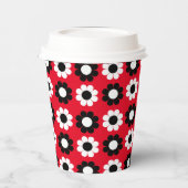 Gobelets en papier Flower Power (Gauche)