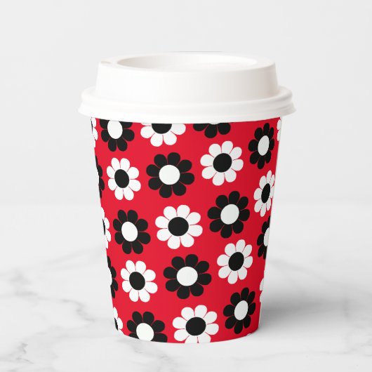 Gobelets en papier Flower Power (Verso)