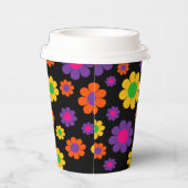 Gobelets en papier Flower Power (Droite)