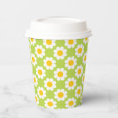 Gobelets en papier Flower Power (Gauche)