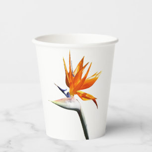 Gobelets En Papier Flower tropical orange paradise