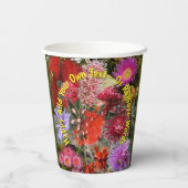 Gobelets En Papier Flowers sauvages australiens (Verso)