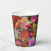 Gobelets En Papier Flowers sauvages australiens (Recto)