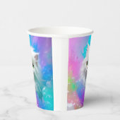 Gobelets En Papier Fluffy Fun Kitten Fille fête d'anniversaire (Droite)