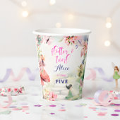 Gobelets En Papier Flutter et tourbillon Fairy garden aquarelle anniv