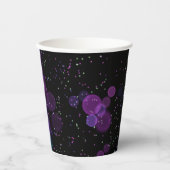 Gobelets En Papier Flux de bulle cosmique (Recto)