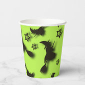 Gobelets En Papier Flying witch among stars at Halloween night 3D  (Verso)