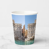 Gobelets En Papier Fontaine de Trevi tôt le matin - Rome, Italie (Gauche)