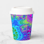 Gobelets En Papier Fonte arc-en-ciel bleu ciel (Gauche)