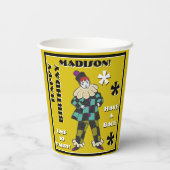 Gobelets En Papier Fool Party en couleur (Personnalisé) (Verso)