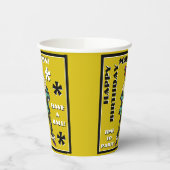 Gobelets En Papier Fool Party en couleur (Personnalisé) (Gauche)