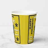 Gobelets En Papier Fool Party en couleur (Personnalisé) (Droite)