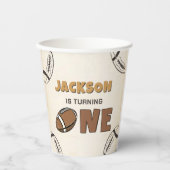 Gobelets En Papier Football 1er Anniversaire Coupes en papier (Recto)