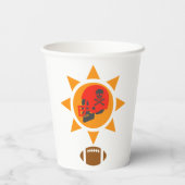 Gobelets En Papier Football crâne (Verso)