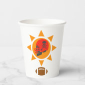 Gobelets En Papier Football crâne (Recto)