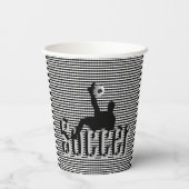 Gobelets En Papier Football Le Jeu, Coupes De Papier (Verso)
