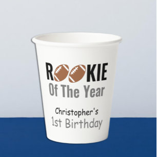 Gobelets En Papier Football recrue 1er anniversaire