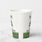Gobelets En Papier Football Tailgate & Celebrate Couples Douche (Gauche)