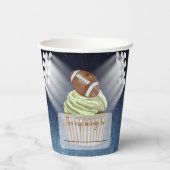 Gobelets En Papier Football Touchdown Anniversaire Coupes de papier f (Verso)