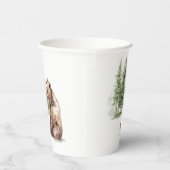 Gobelets En Papier Forêt d'animaux des bois | Baby shower de l'ours (Droite)